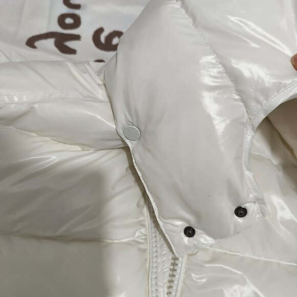 Moncler White Glossy Down Jacket - Picture 4 of 13